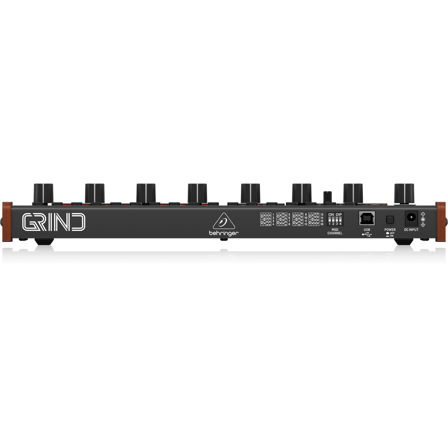 Behringer GRIND Hybrid Semi-Modular Synthesizer with 24 Digital Sound Engines, Analog Ladder Filter, 32-Step Sequencer and 16-Voice Poly Chain