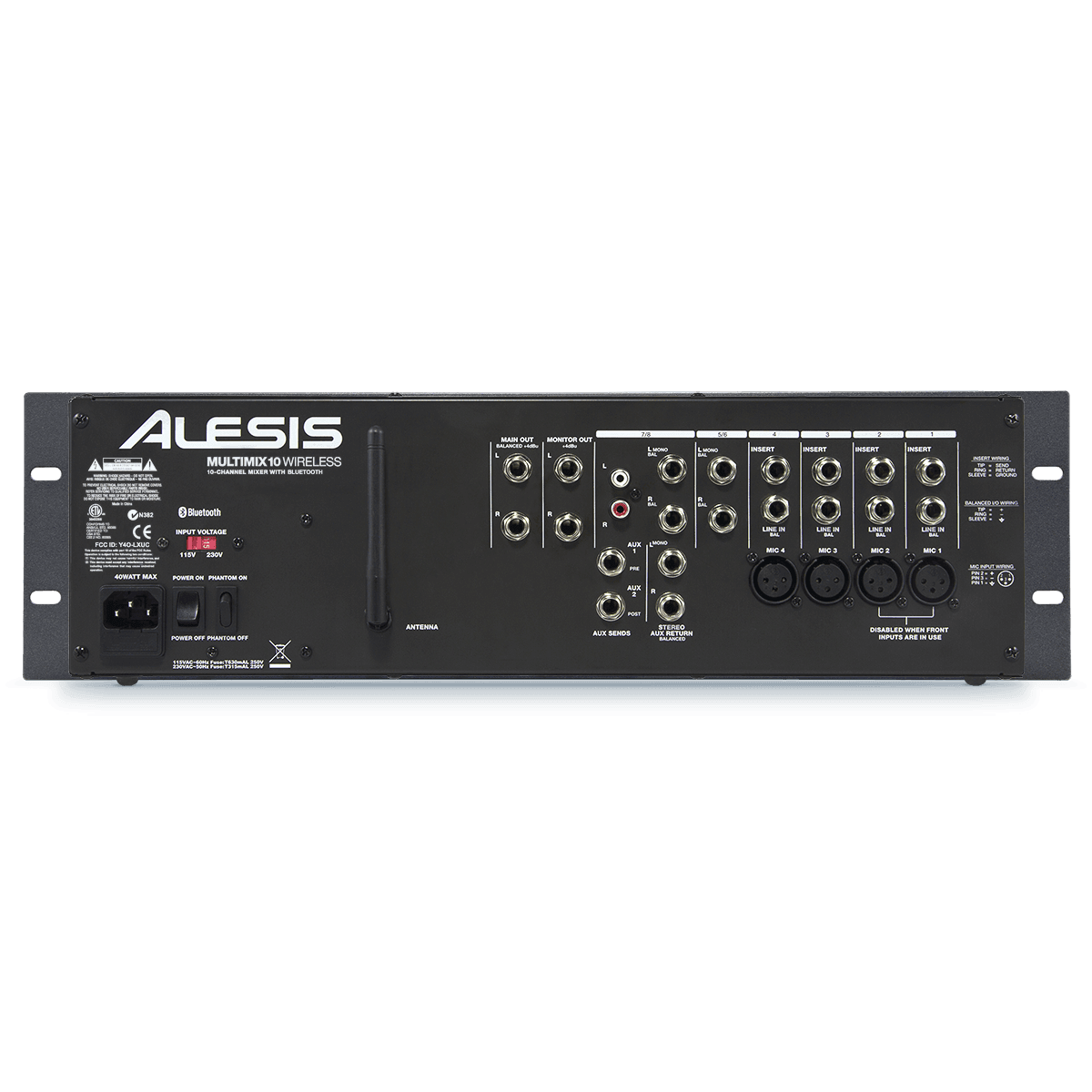 Alesis MM10W Multlimix 10 Wireless Rackmount Analog Mixer with Bluetooth