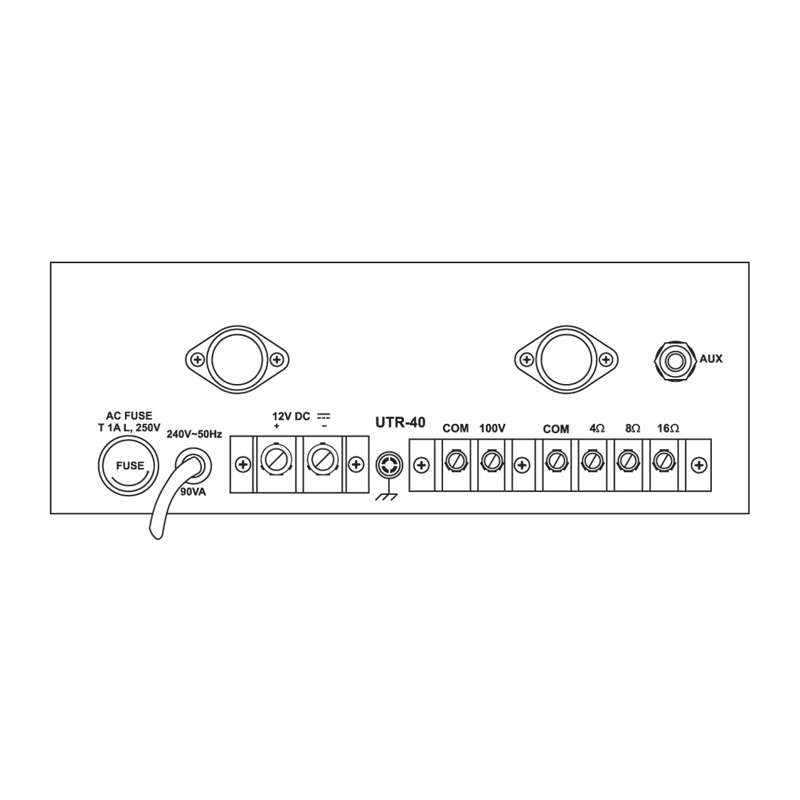 Ahuja UTR 40 Medium Wattage PA Mixer Amplifier