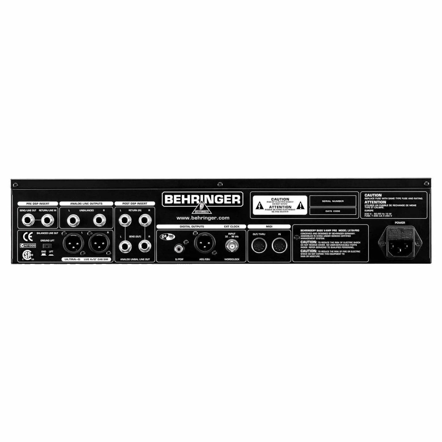 Behringer Bass V-amp Pro LX1B Effect Processor