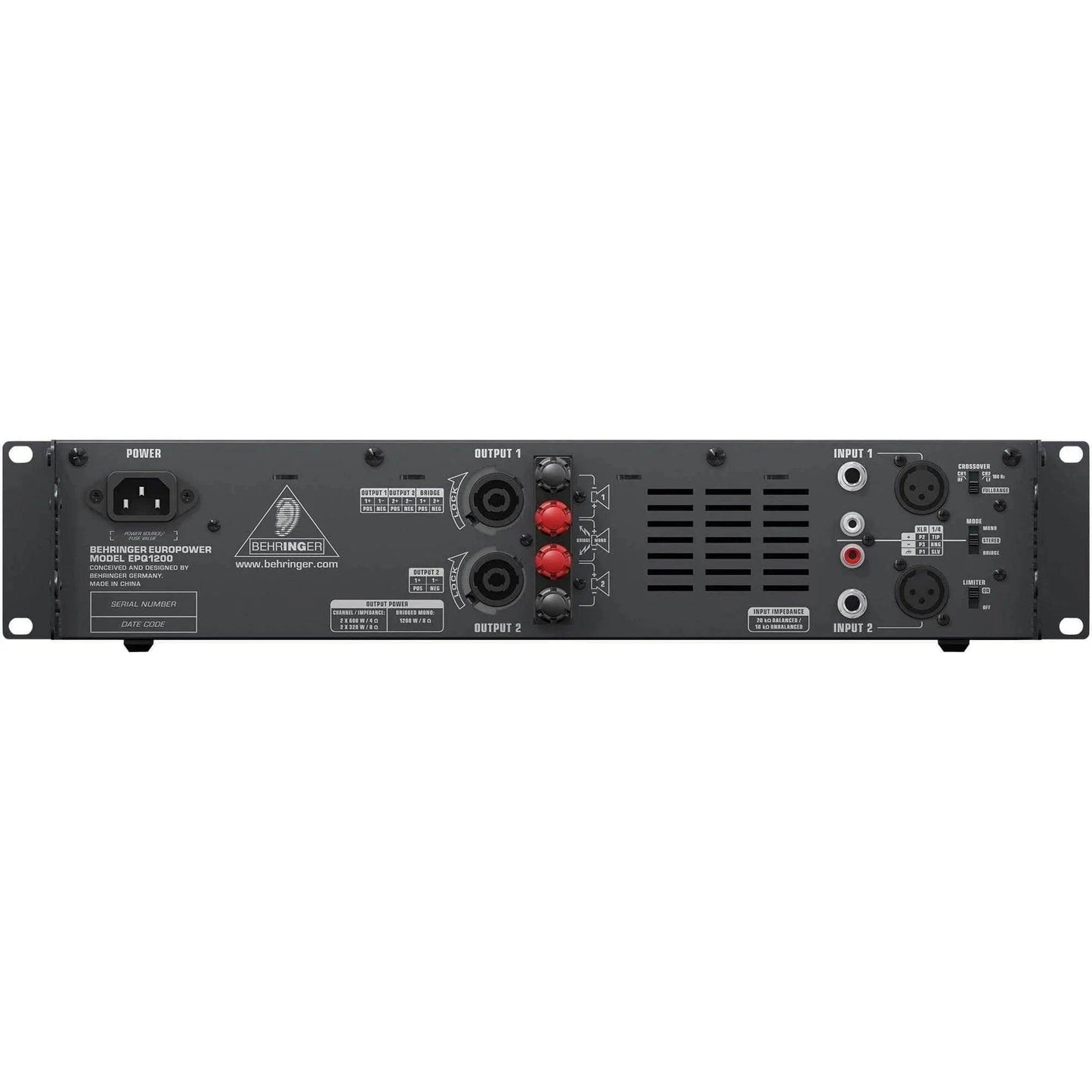 Behringer EPQ1200 Power Amplifier