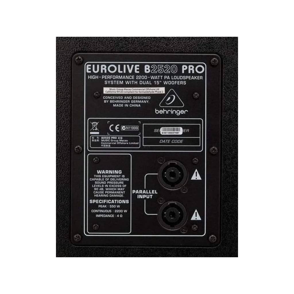 Behringer Eurolive B2520PRO Passive PA Speakers