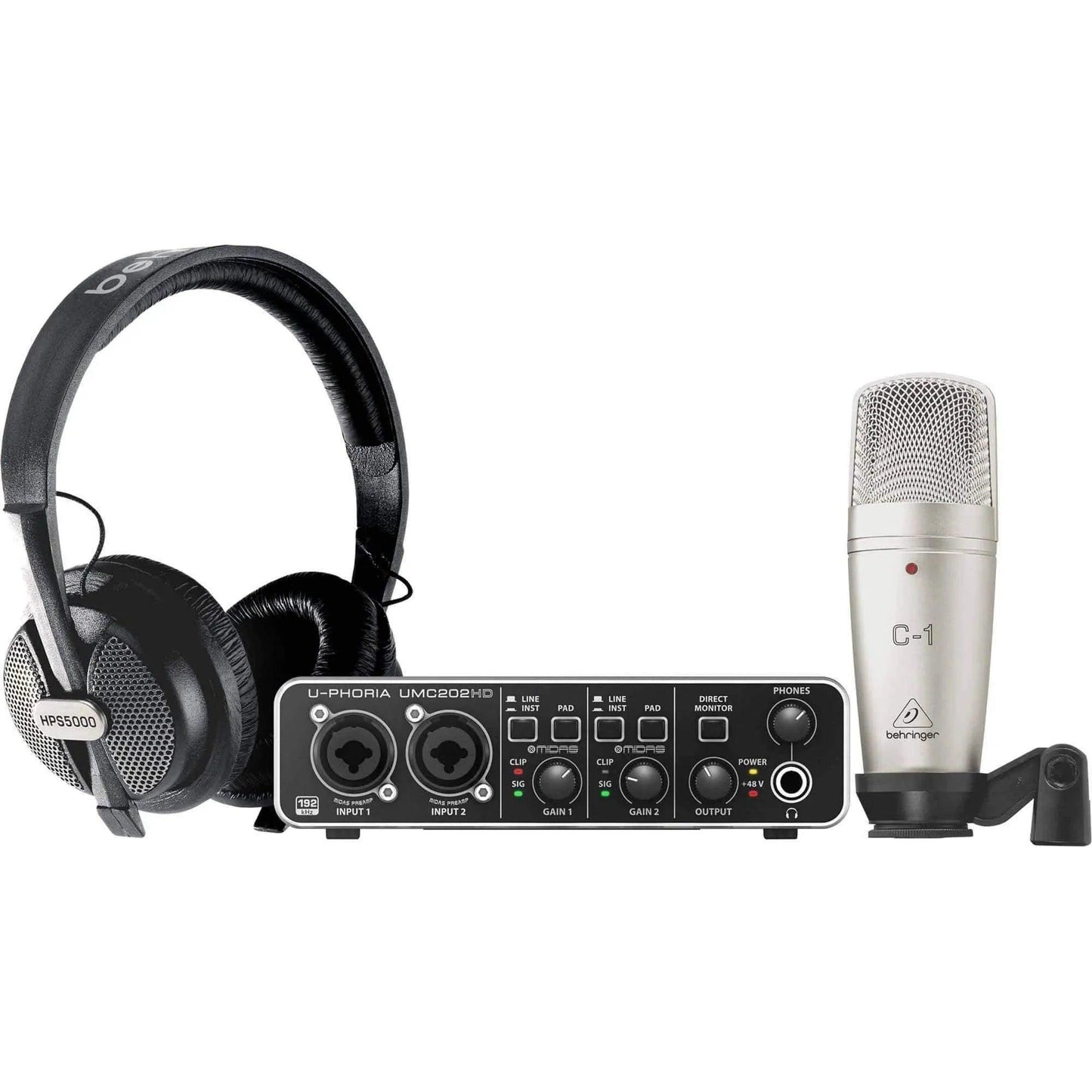 Behringer U-Phoria Studio Pro Recording Bundle
