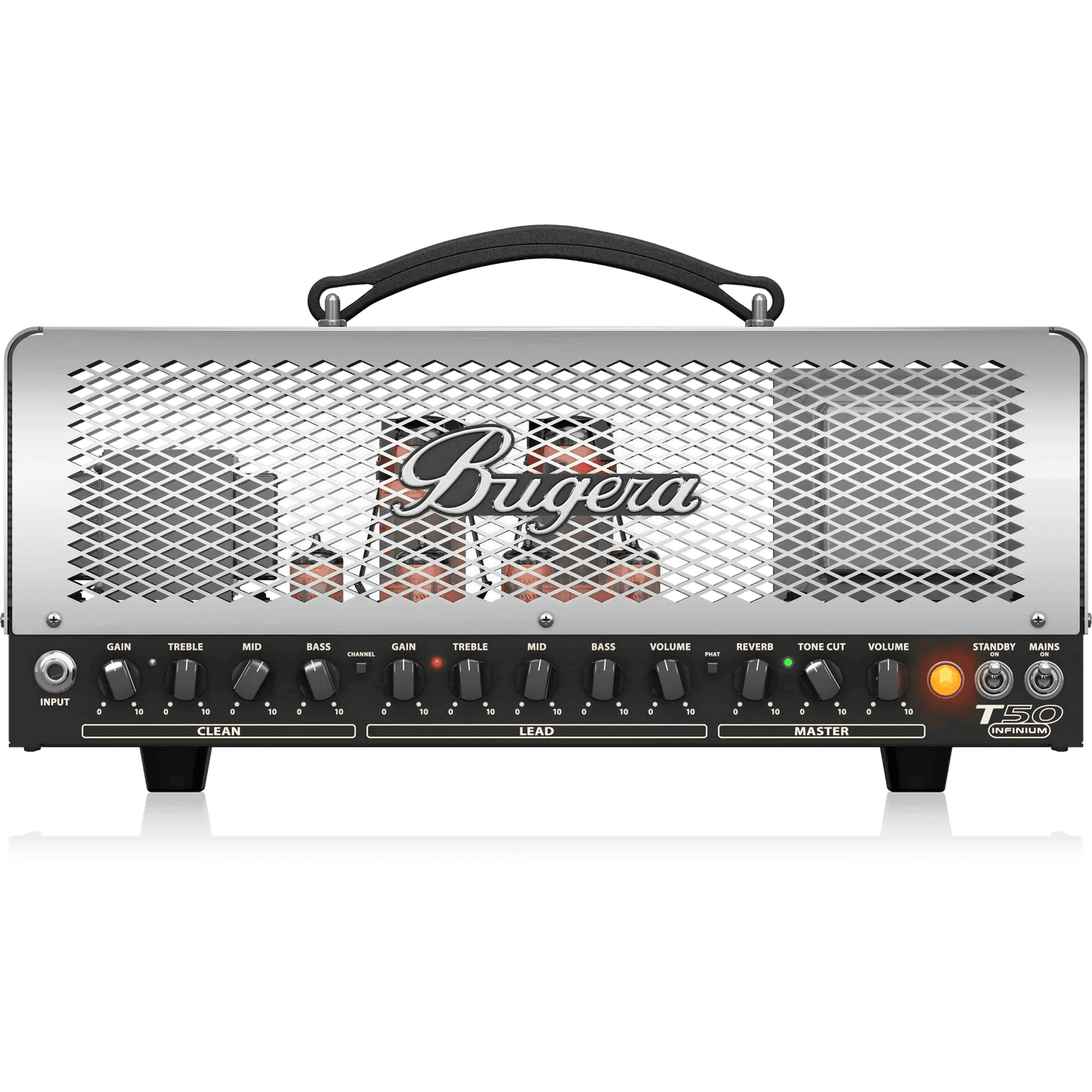 Bugera T50 INFINIUM 50W Cage-Style 2-Channel Tube Amplifier Head