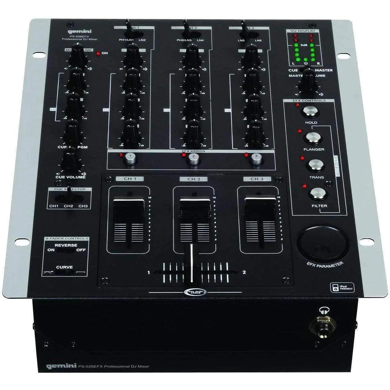 Gemini DJ PS-626EFX DJ Mixer