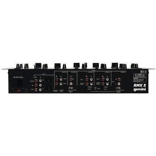 Gemini RMX5 Professional 5-Channel 19 DJ Mixer