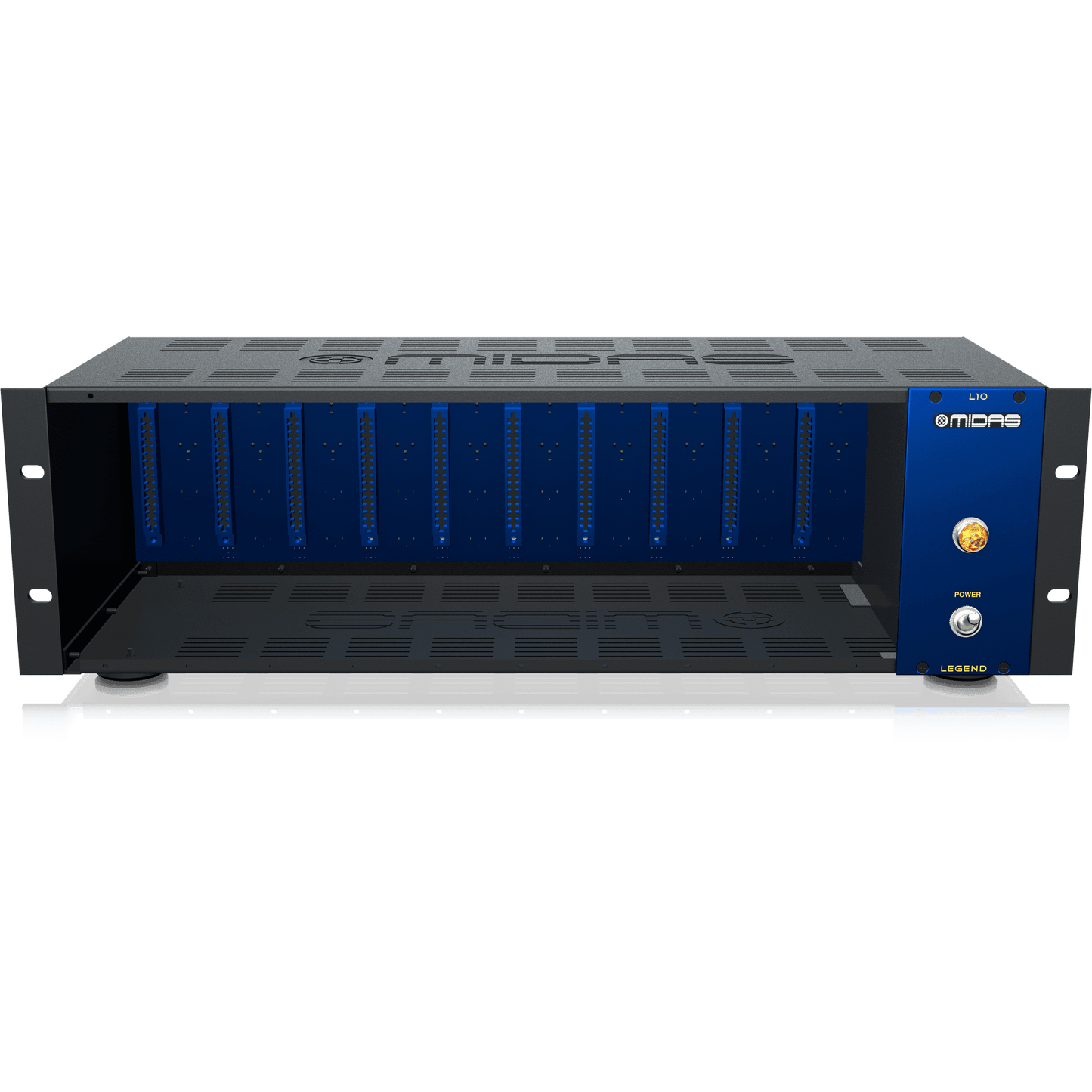 Midas L10 00 Series Rackmount Chassis for 10 Modules with Advanced Audio Routing
