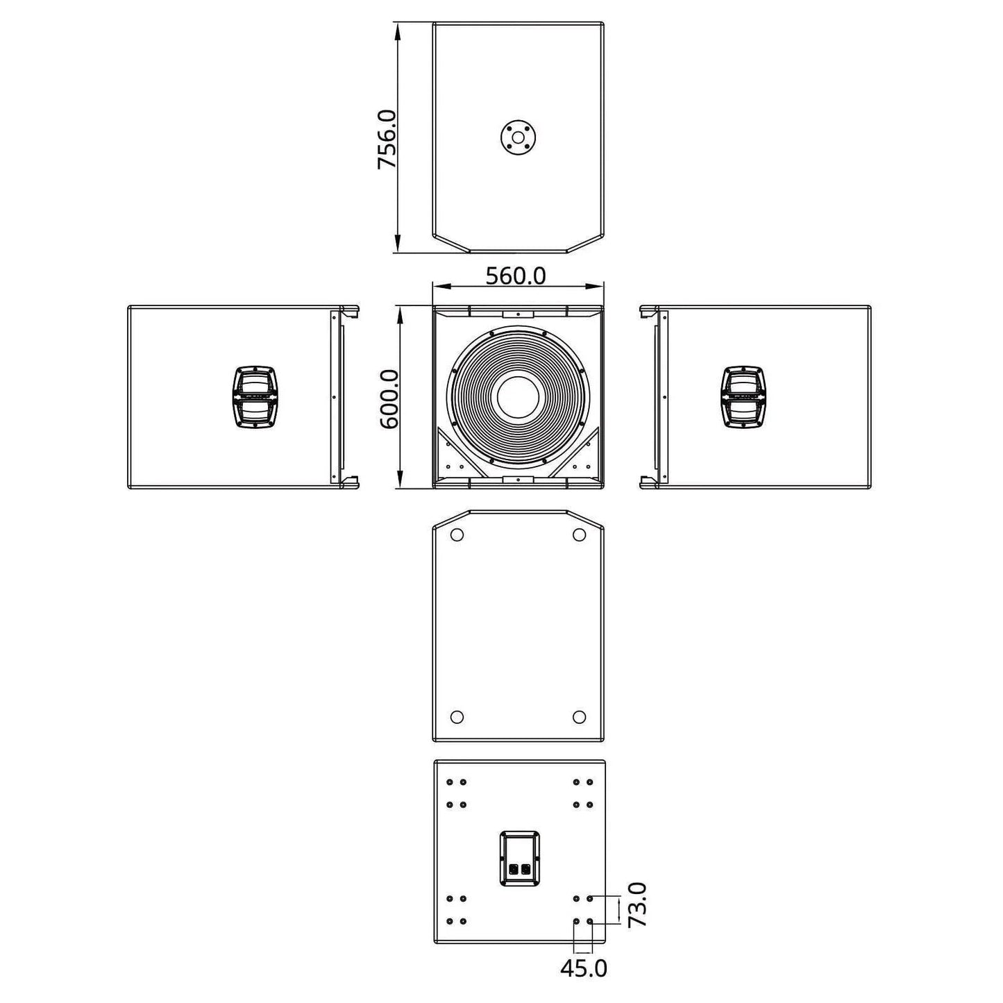 Wharfedale Pro REASONX18B Passive Subwoofer