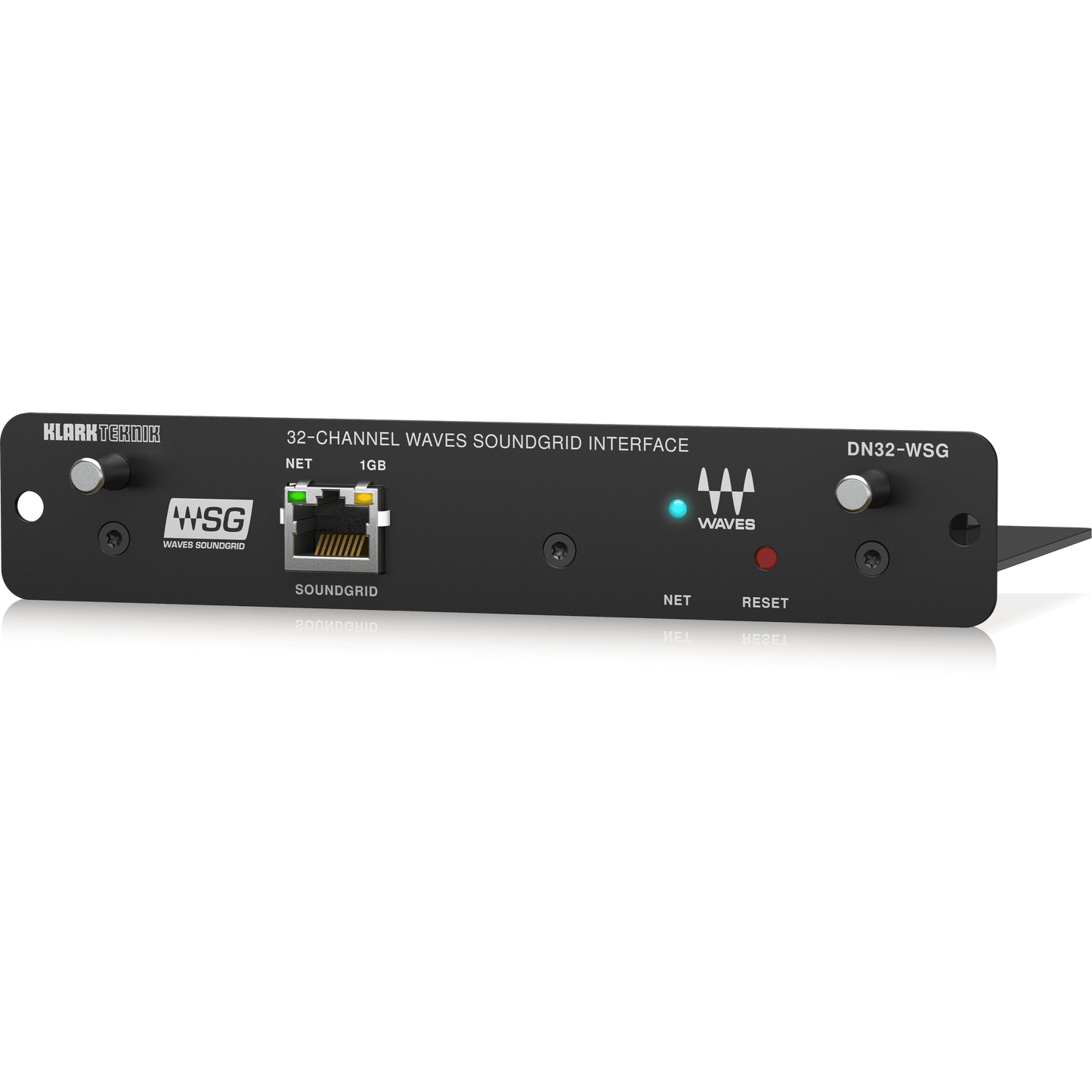 بطاقة توسيع Klark Teknik DN32WSG لـ AoIP ذات زمن وصول منخفض 32 قناة في شبكات WAVES SoundGrid