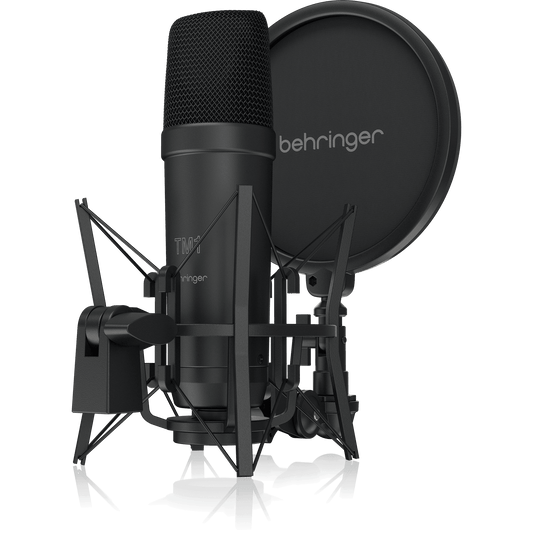 Behringer TM1DARKEDITION Complete Recording Package with Large Diaphragm Condenser Microphone - Black