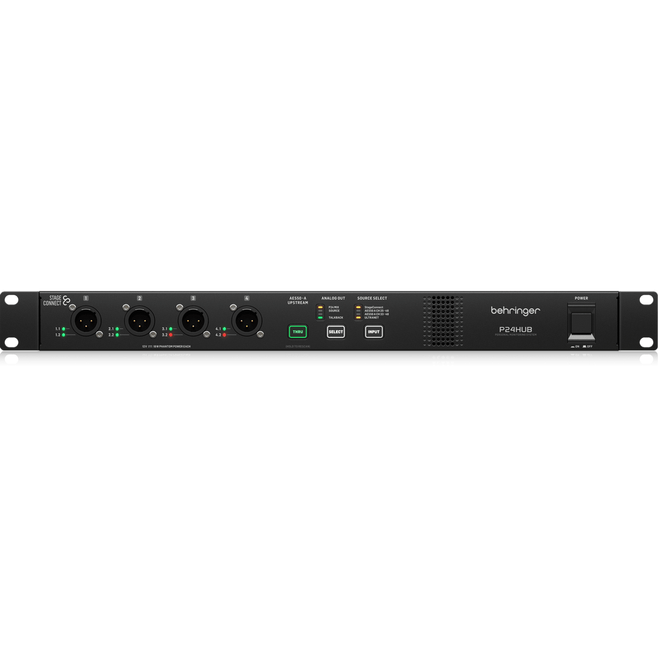 Behringer P24HUB StageConnect Hub with Bus Powering for Personal Monitor Mixers