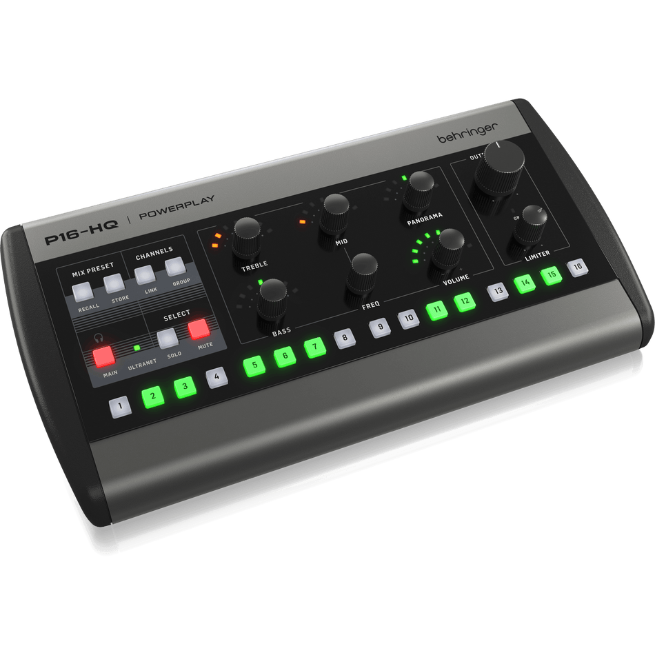 Behringer P16-HQ 16-Channel خلاط المراقبة الشخصية