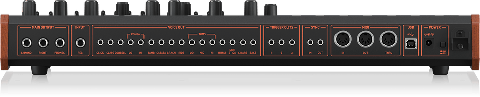 Behringer LM DRUM Classic Hybrid Sampling Drum Machine with 109 Drum Sounds, Sample Recording, 64-Step Sequencer, Wave Designer and Dual-Mode Filter