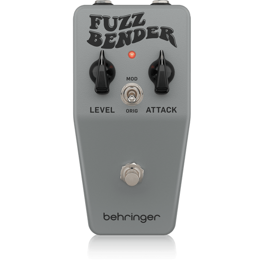 Behringer FUZZ BENDER Vintage 60s Style Fuzz Pedal with Custom Bias Mod Switch