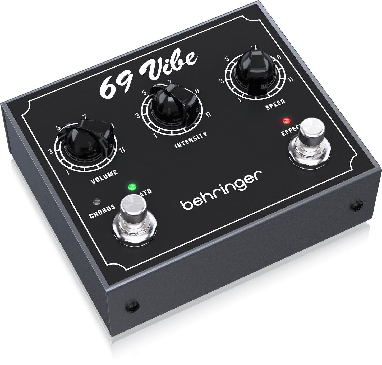 Behringer Vintage ’69 Vibe Pedal with Footswitchable Modes, Onboard Speed Control and Dual Inputs
