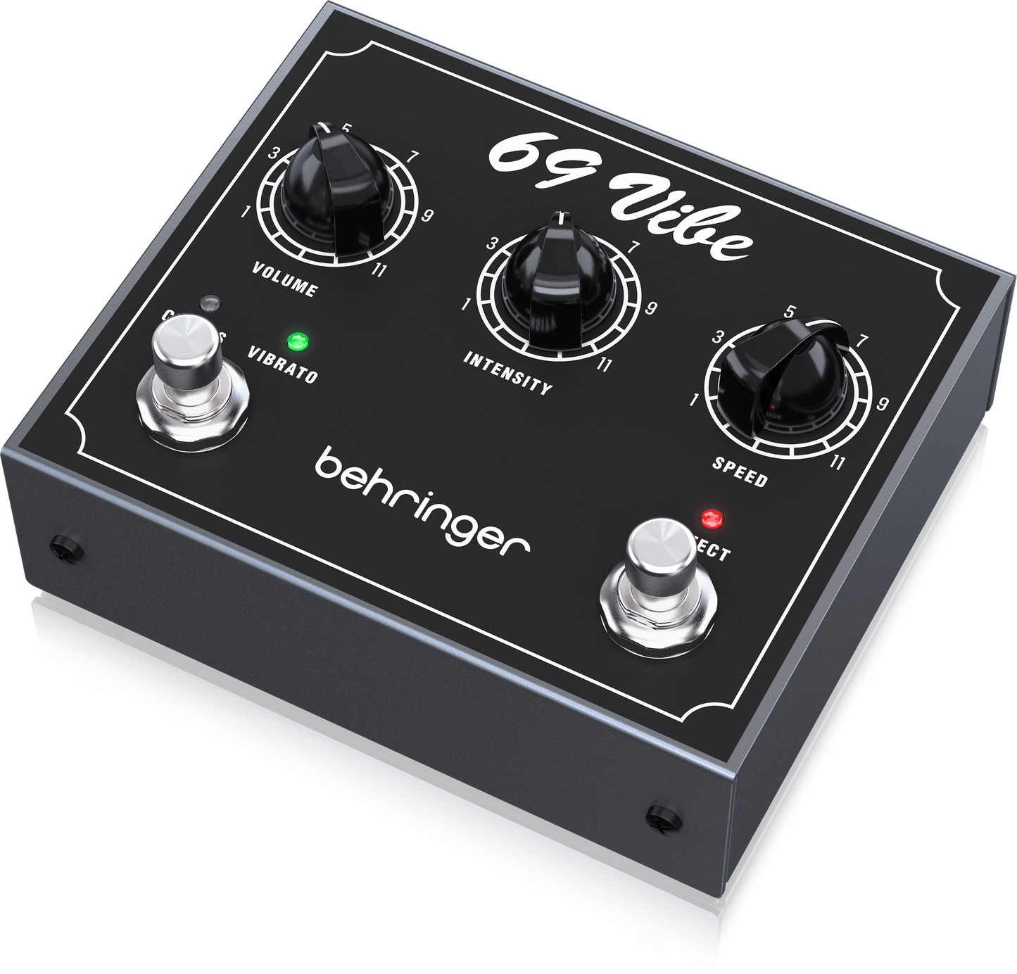 Behringer Vintage ’69 Vibe Pedal with Footswitchable Modes, Onboard Speed Control and Dual Inputs