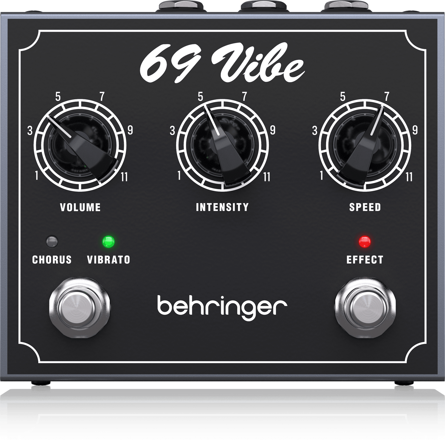 Behringer Vintage ’69 Vibe Pedal with Footswitchable Modes, Onboard Speed Control and Dual Inputs