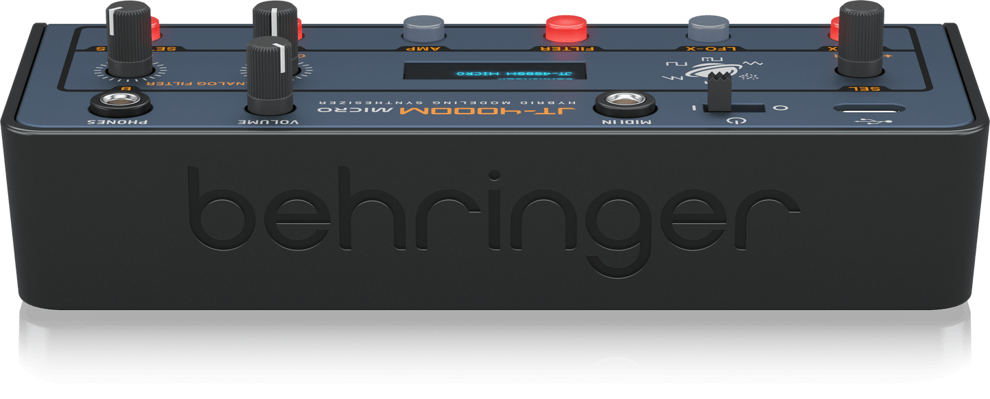 Behringer JT-4000M MICRO Portable 4-Voice Hybrid Synthesizer with 2 Analog Modeling Oscillators Per Voice, Multi-Mode Analog Filter, and Arpeggiator