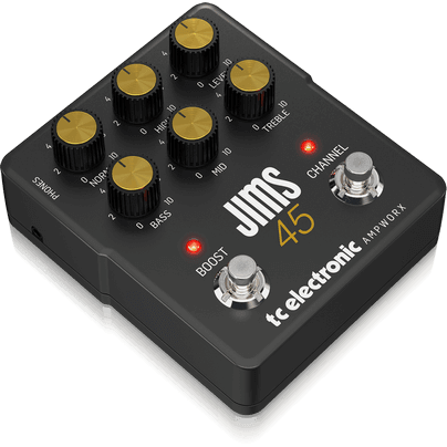 TC Electronic JIMS45PREAMP Dual-Channel Guitar Preamp Recreates the Sound of a 1965 JTM45 Tube Amp