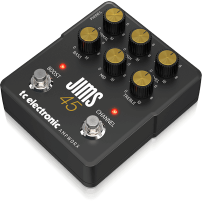 TC Electronic JIMS45PREAMP Dual-Channel Guitar Preamp Recreates the Sound of a 1965 JTM45 Tube Amp