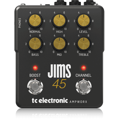 TC Electronic JIMS45PREAMP Dual-Channel Guitar Preamp Recreates the Sound of a 1965 JTM45 Tube Amp