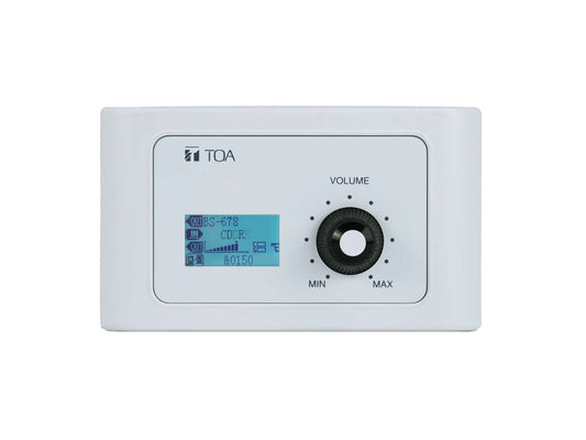 TOA M802RC Remote Audio Control Panel with Audio Out