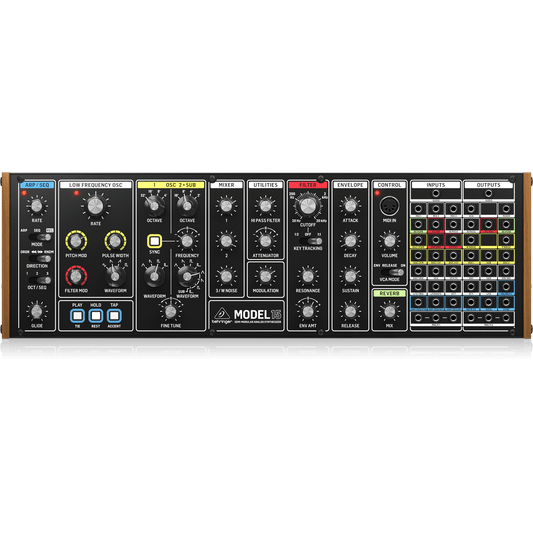 Behringer MODEL 15 Analog Semi-Modular Synthesizer with Dual VCOs, VCF, Sequencer and Arpeggiator in Eurorack Format