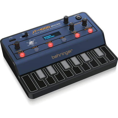 Behringer JT4000MICRO Portable 4-Voice Hybrid Synthesizer with 2 Analog Modeling Oscillators Per Voice, Multi-Mode Analog Filter, and Arpeggiator - MusicMajlis