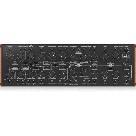 Behringer Kobol Expander Analog Semi-Modular Synthesizer with 2 VCOs Featuring 7 Variable Waveshapes - MusicMajlis