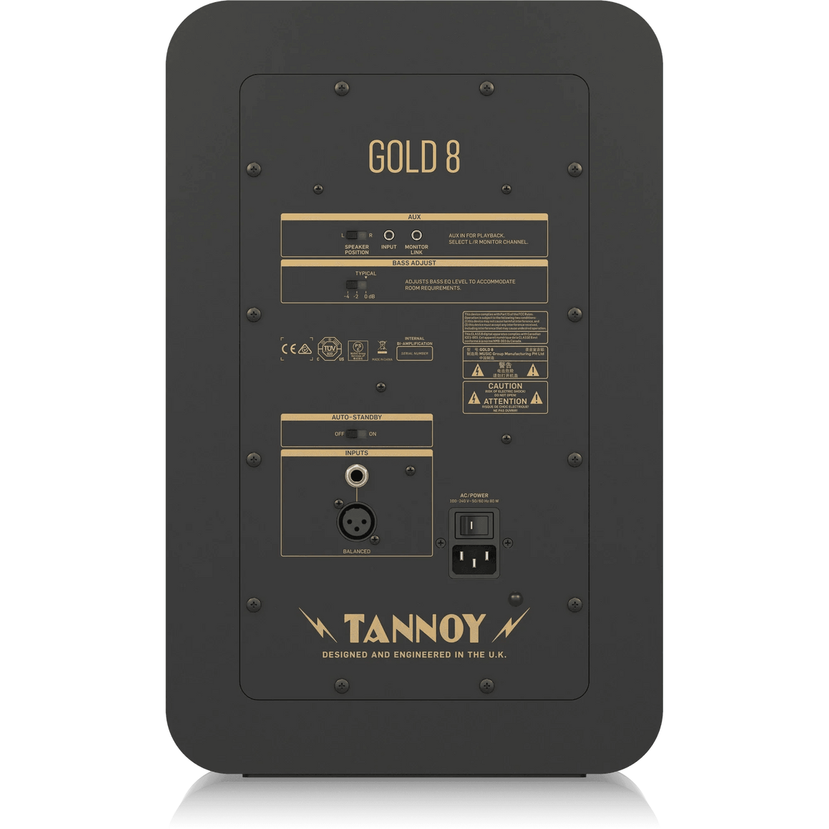Tannoy Gold 8 300-Watt Bi-Amplified Near Field Studio Reference Monitor - MusicMajlis