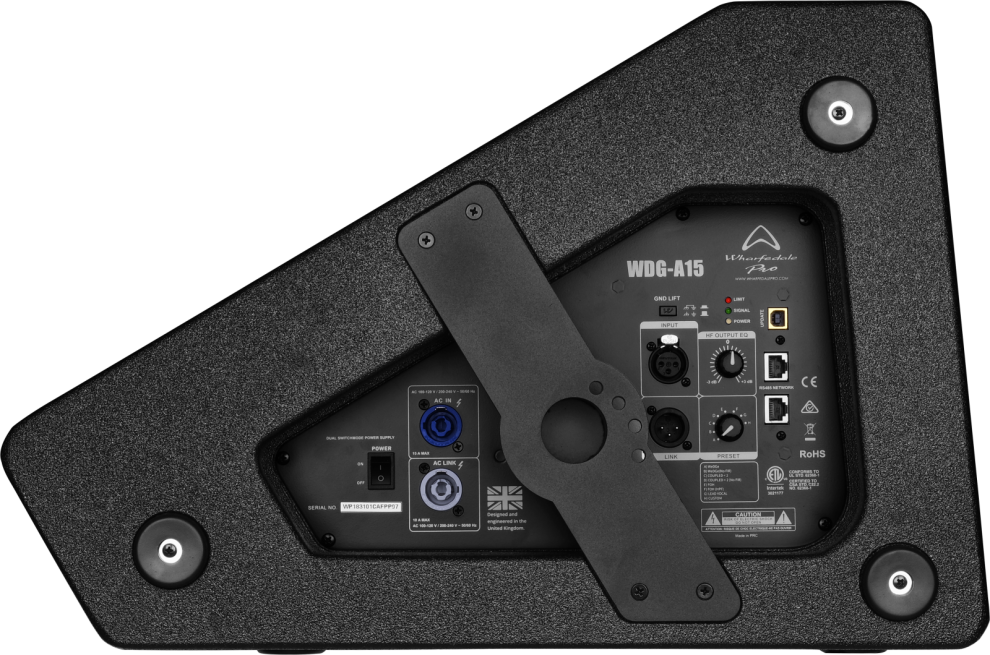 Wharfedale Pro WDGA15 Speaker Monitor Active 1x15" 400W Continuous Wooden Paint Body