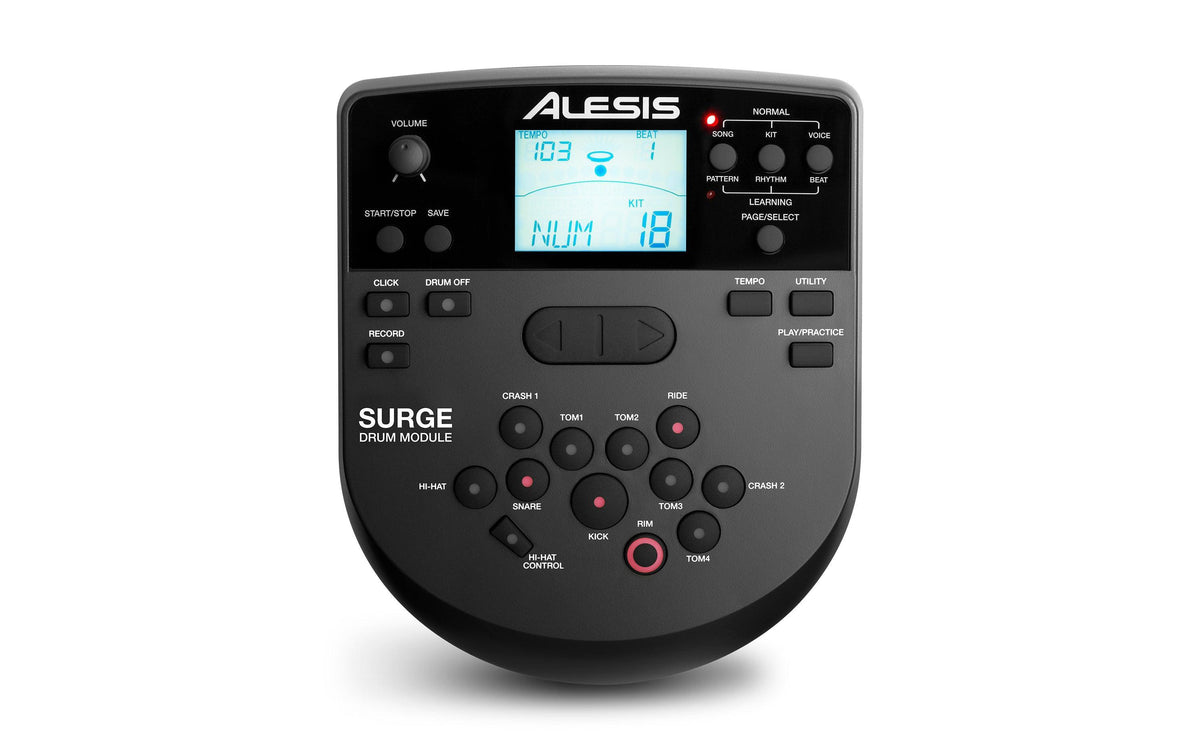 Alesis SURGESEKIT 8 Pieces Electronic Drum Kit W/Mesh Heads – Special Edition