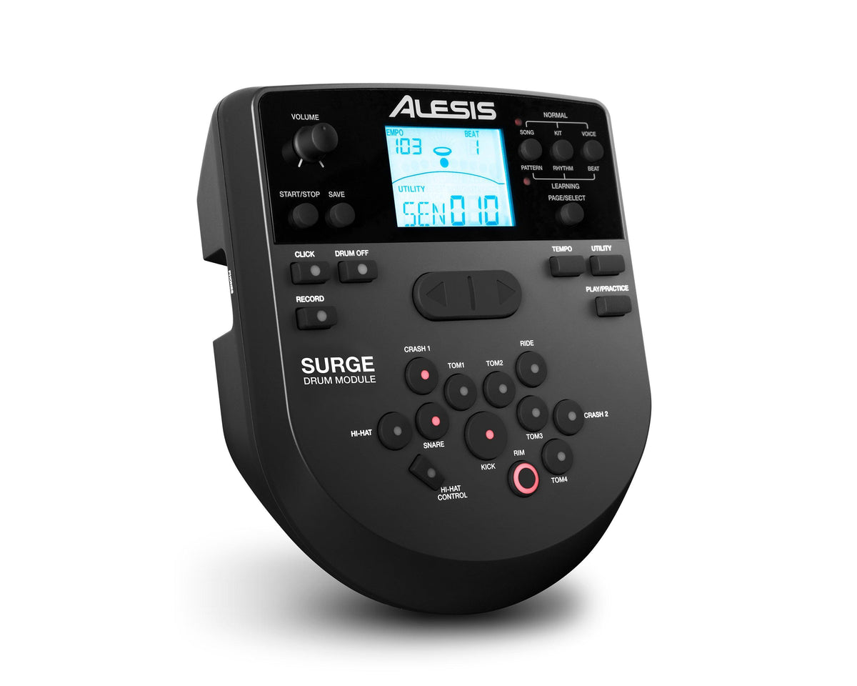 Alesis SURGESEKIT 8 Pieces Electronic Drum Kit W/Mesh Heads – Special Edition