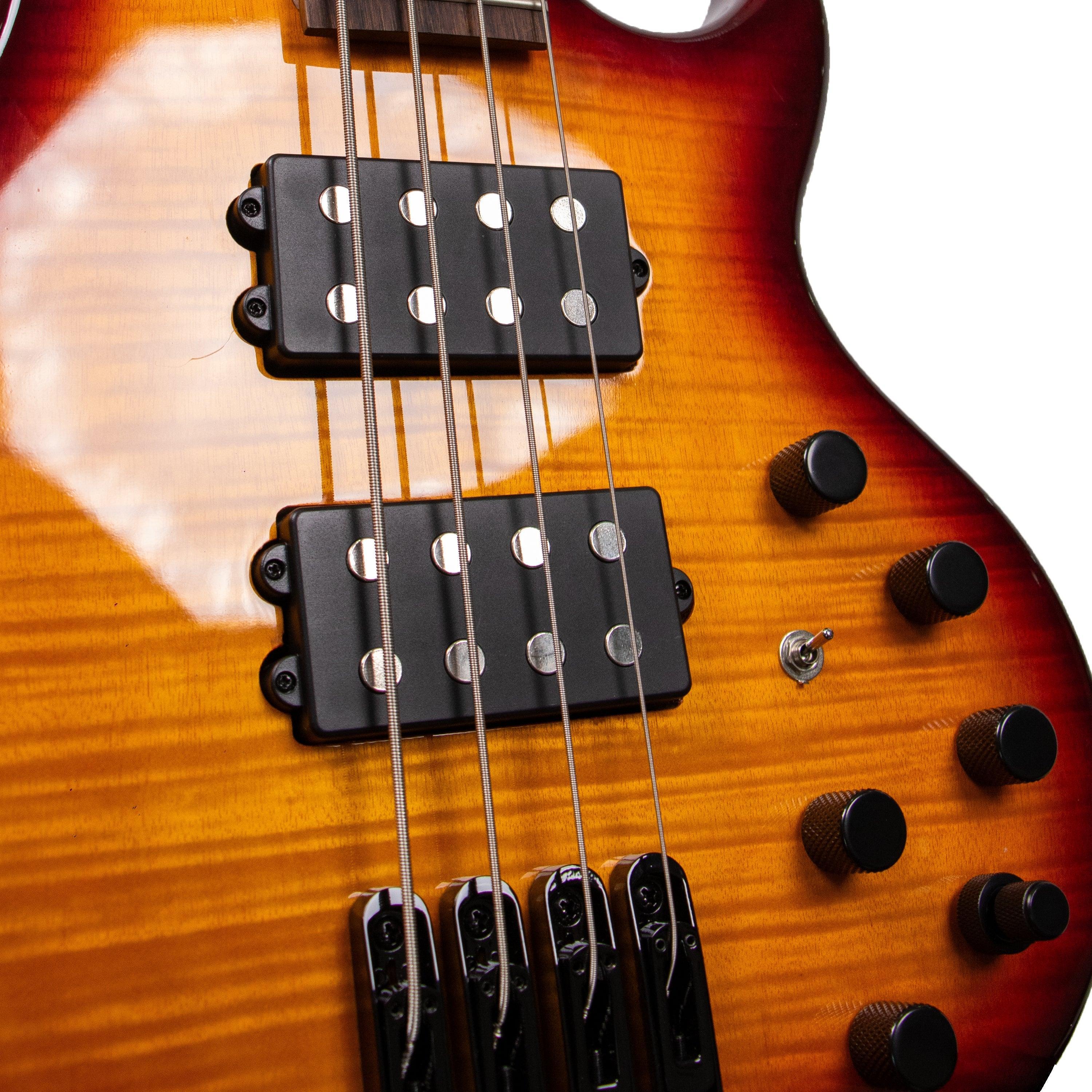 Tansen B444 Guitar Bass Electric 4-String Laurel Fingerboard HH Pickups