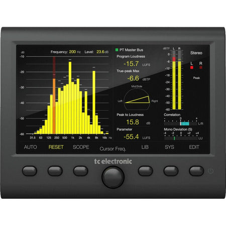 TC Electronic CLARITY M STEREO Audio Meter with 7" High Resolution Display