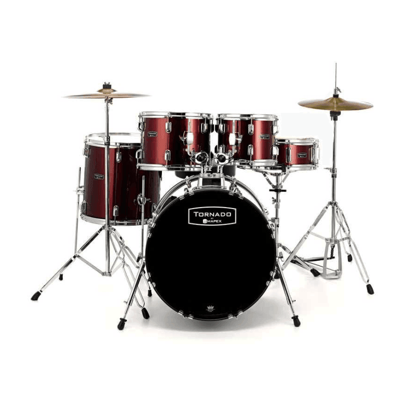 Mapex Drums Tornado Standard 5pc Drum Set with Cymbals & Throne