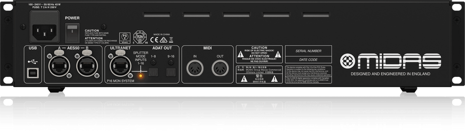 Midas DL16 16-input / 8-output Stage Box