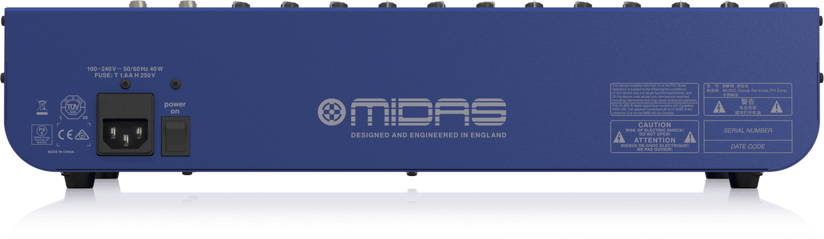 Midas DM16 16-channel Analog Mixer