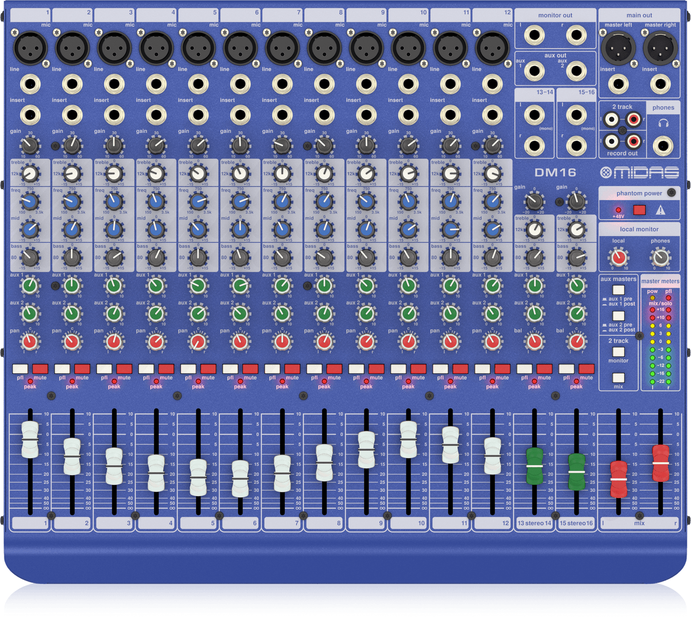 Midas DM16 16-channel Analog Mixer