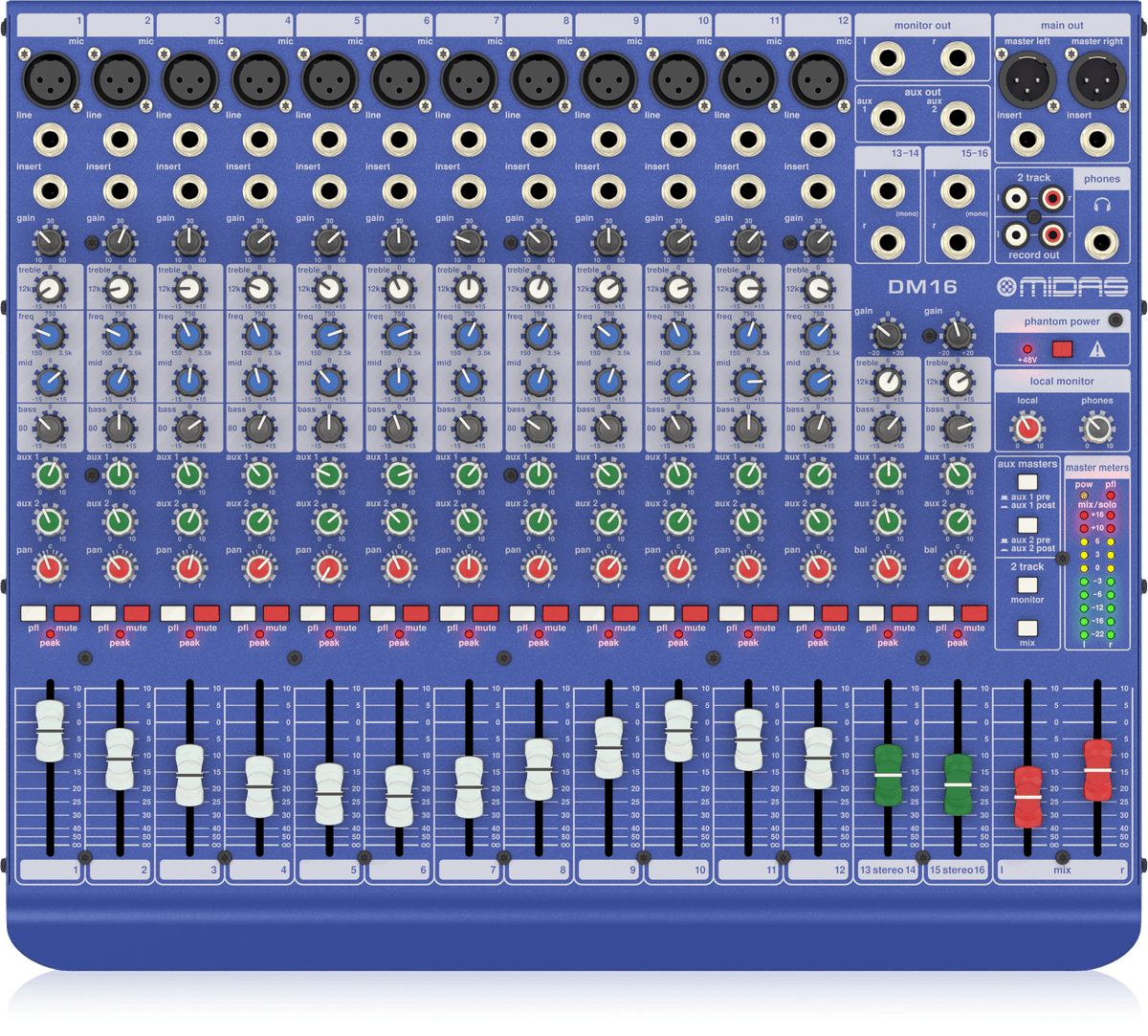 Midas DM16 16-channel Analog Mixer