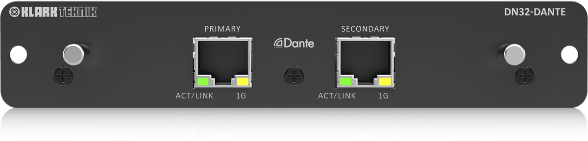 Klark Teknik DN32-DANTE 32x32-ch Dante Expansion Module