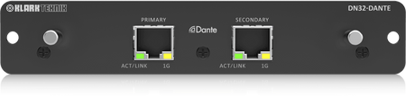 Klark Teknik DN32-DANTE 32x32-ch Dante Expansion Module