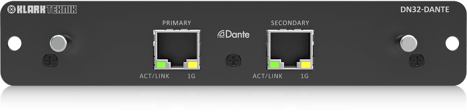 Klark Teknik DN32-DANTE 32x32-ch Dante Expansion Module