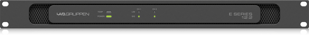 Lab Gruppen E 12:2 -1200 Watt Amplifier with 2 Flexible Output Channels for Installation Applications
