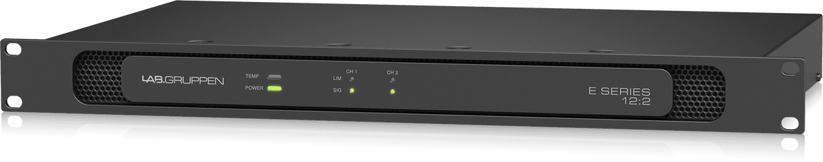 Lab Gruppen E 12:2 -1200 Watt Amplifier with 2 Flexible Output Channels for Installation Applications