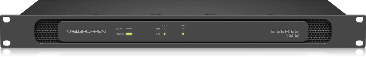 Lab Gruppen E 12:2 -1200 Watt Amplifier with 2 Flexible Output Channels for Installation Applications