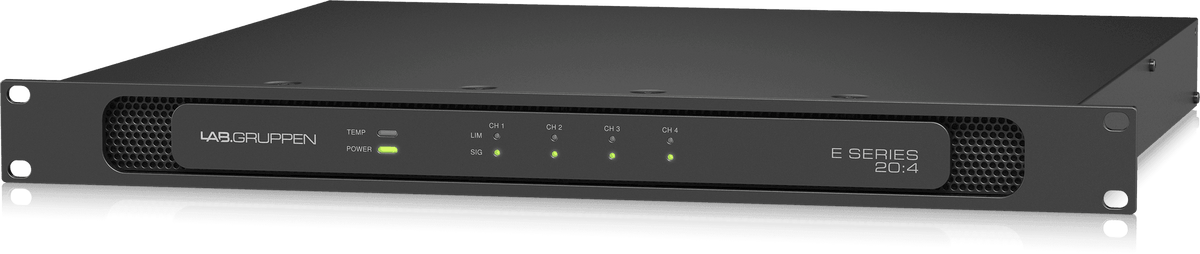 Lab Gruppen E 20:4-2000 Watt Amplifier with 4 Flexible Output Channels for Installation Applications