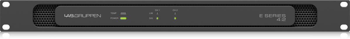 Lab Gruppe E 4:2-400 Watt Amplifier with 2 Flexible Output Channels for Installation Applications