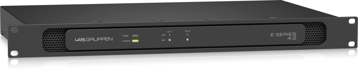 Lab Gruppe E 4:2-400 Watt Amplifier with 2 Flexible Output Channels for Installation Applications