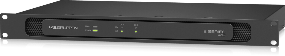 Lab Gruppe E 4:2-400 Watt Amplifier with 2 Flexible Output Channels for Installation Applications